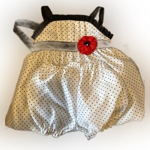 Flower poked dot dress